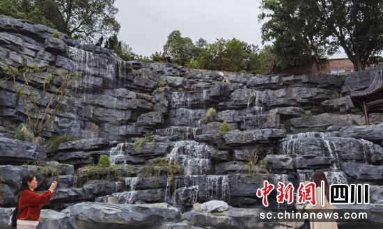 口袋公園美景。