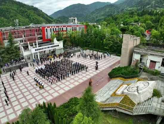 5月12日，是第15個全國防災(zāi)減災(zāi)日，汶川縣委開展主題黨日活動。