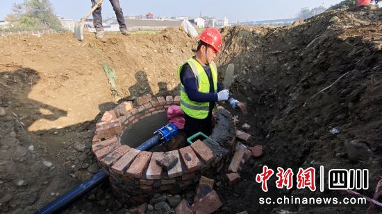  施工現(xiàn)場。 什邡市委宣傳部供圖