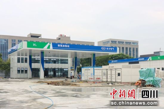  制氫加氫一體站。郫都區(qū)融媒體中心 供圖