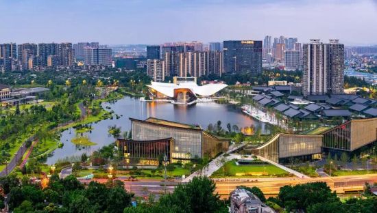 天府藝術(shù)公園實景圖。中鐵·拾貳宸供圖