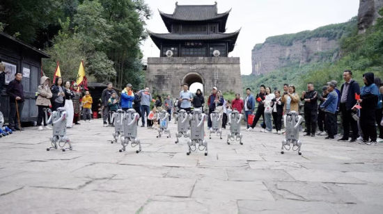 舞動(dòng)劍門AI機(jī)器人互動(dòng) 舞動(dòng)劍門AI機(jī)器人互動(dòng)